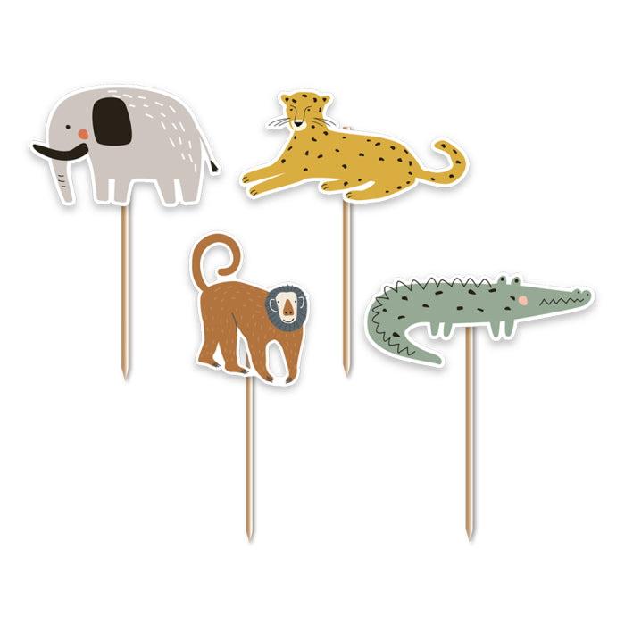 Safari Cupcake Toppers Pack of 12 | Party Save Smile