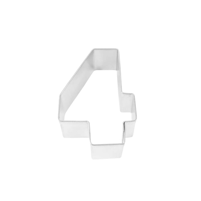 Number 4 Shaped Cookie Cutter: Biscuit Cutter 7cm | Party Save Smile