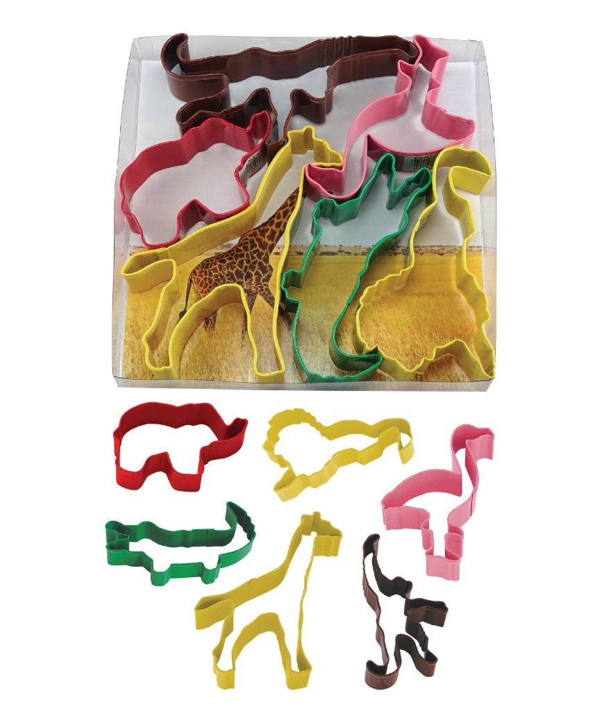 Jungle Theme Cookie Cutters Set Pack of 6 | Party Save Smile