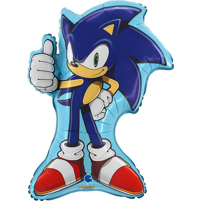 Shaped Sonic the Hedgehog Balloon 28 Inches | Party Save Smile