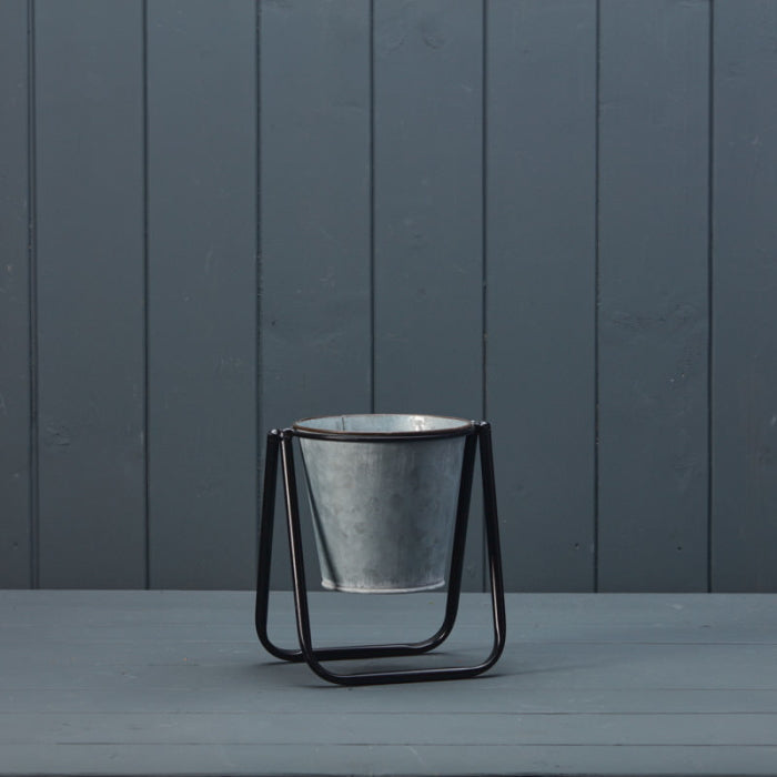 Metal Windowsill Plant Pot with Stand | Party Save Smile