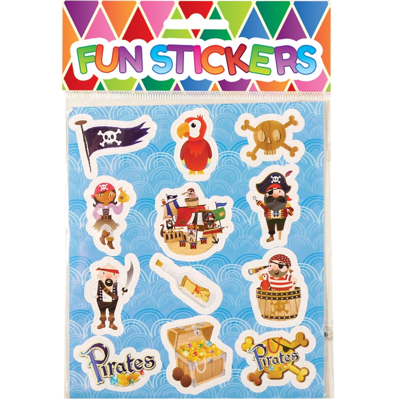 Pirate Party Bag Filler Sticker Sheet Favours | Party Save Smile