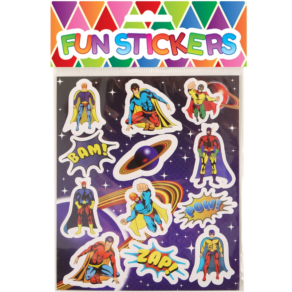 Superhero Stickers Party Bag Fillers | Party Save Smile