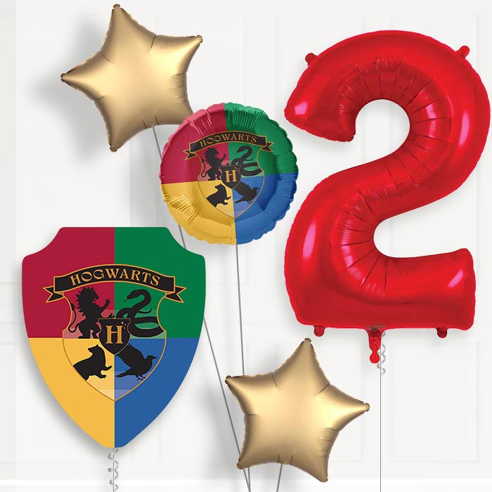 Harry Potter Crest 2nd Birthday Balloon Package | Party Save Smile