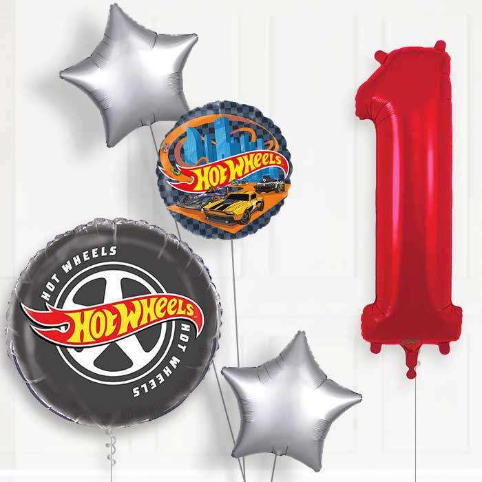Hot Wheels 1st Birthday Balloon Package | Party Save Smile