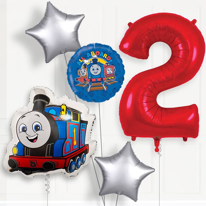 Thomas the Tank Engine 2nd Birthday Balloon Package | Party Save Smile