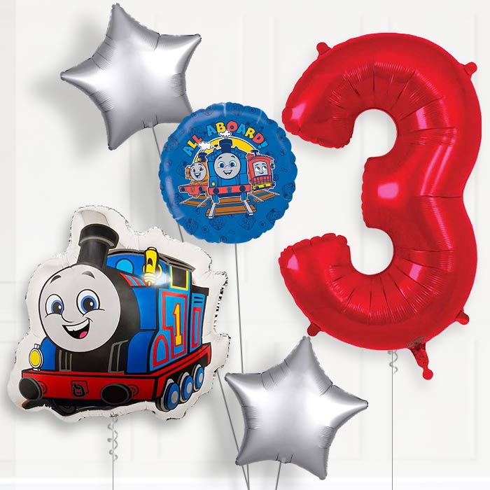 Thomas the Tank Engine 3rd Birthday Balloon Package | Party Save Smile
