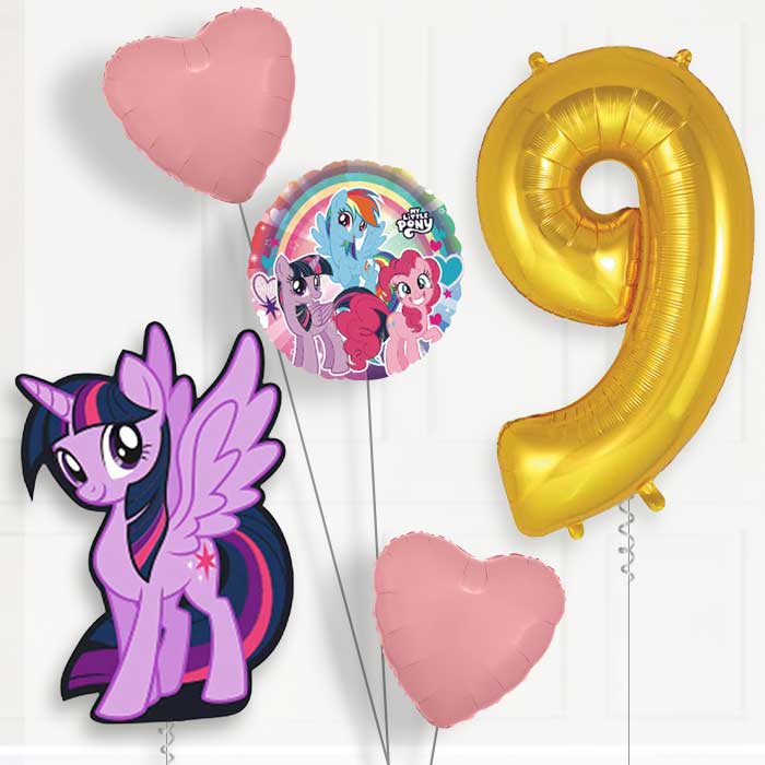 My Little Pony Twilight Sparkle 9th Birthday Balloon Package | Party Save Smile