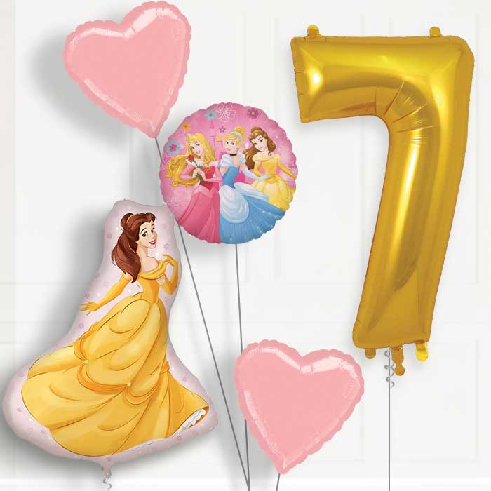 Princess Belle 7th Birthday Balloon Package | Party Save Smile
