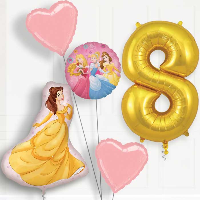 Princess Belle 8th Birthday Balloon Package | Party Save Smile