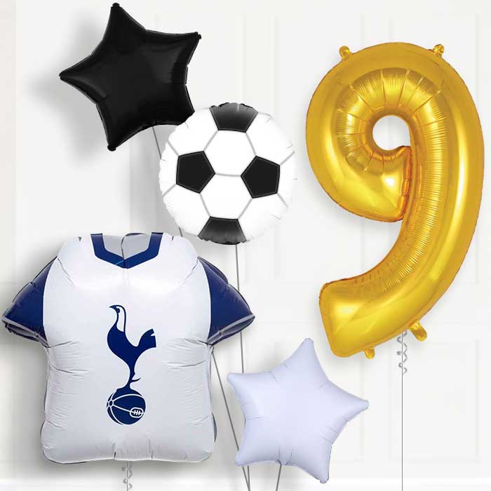 Tottenham Hotspur Football 9th Birthday Balloon Package - 9th Birthday Balloon Package | Party Save Smile