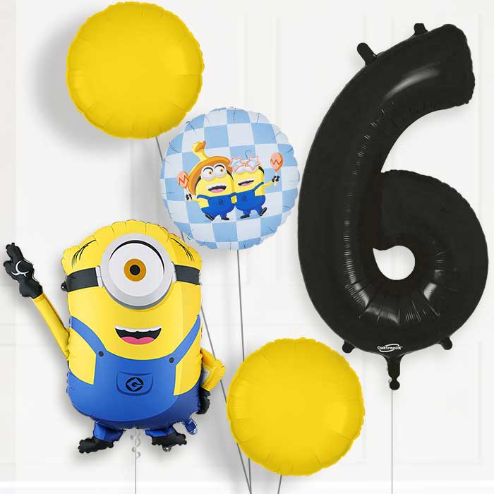 Minion Mel 6th Birthday Balloon Package | Party Save Smile