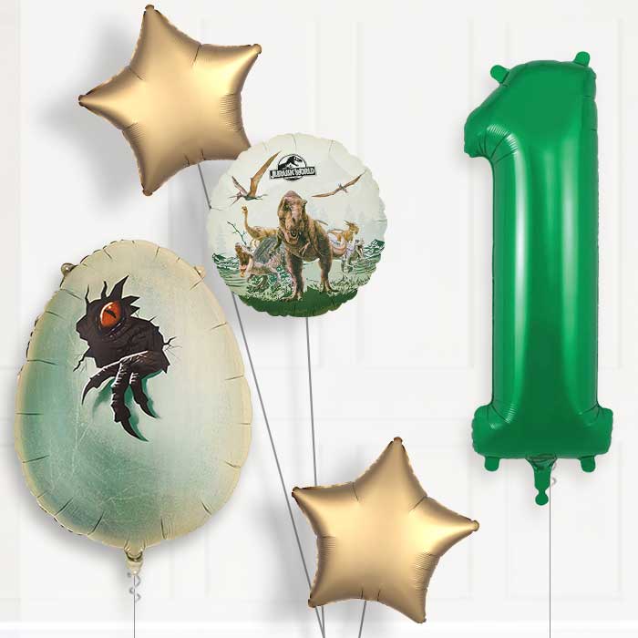 Jurassic World Dinosaur Egg 1st Birthday Balloon Package | Party Save Smile
