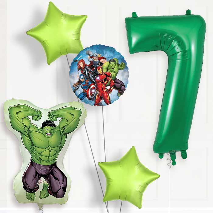 Incredible Hulk 7th Birthday Balloon Package | Party Save Smile