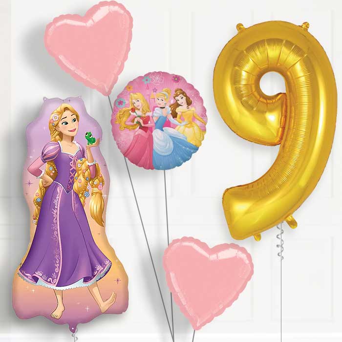 Rapunzel Giant 9th Birthday Balloon Package | Party Save Smile