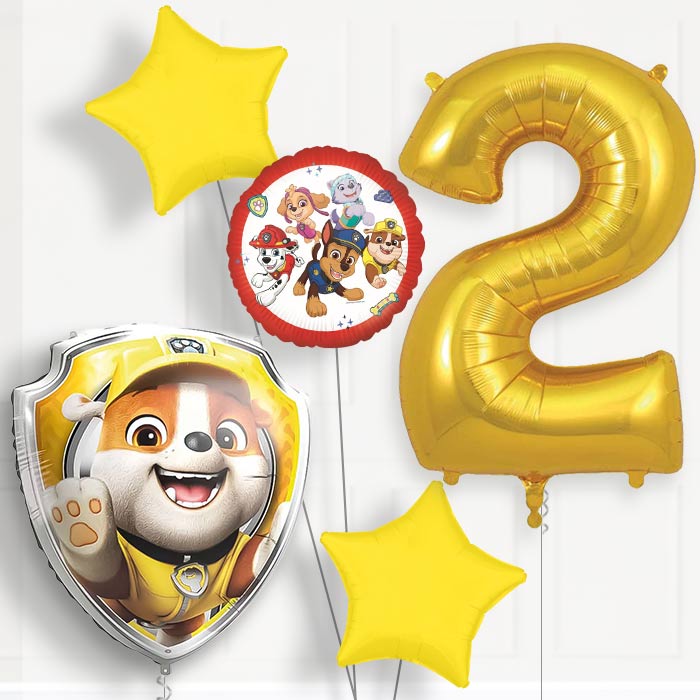 Rubble Paw Patrol 2nd Birthday Balloon Package | Party Save Smile