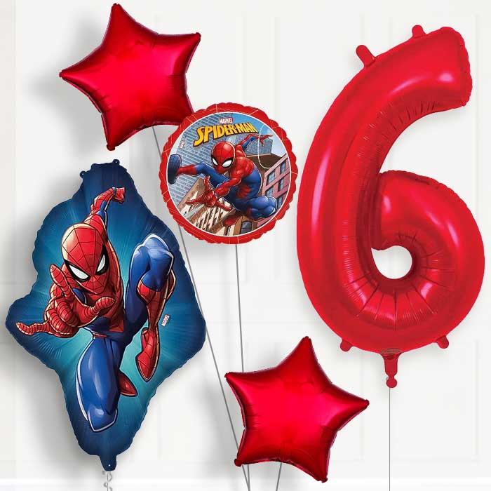 Ultimate Spiderman 6th Birthday Balloon Package | Party Save Smile