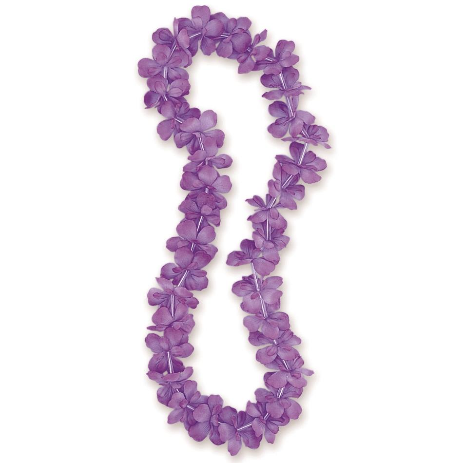 Purple Hawaiian Leis: Hawaiian Party Accessory | Party Save Smile