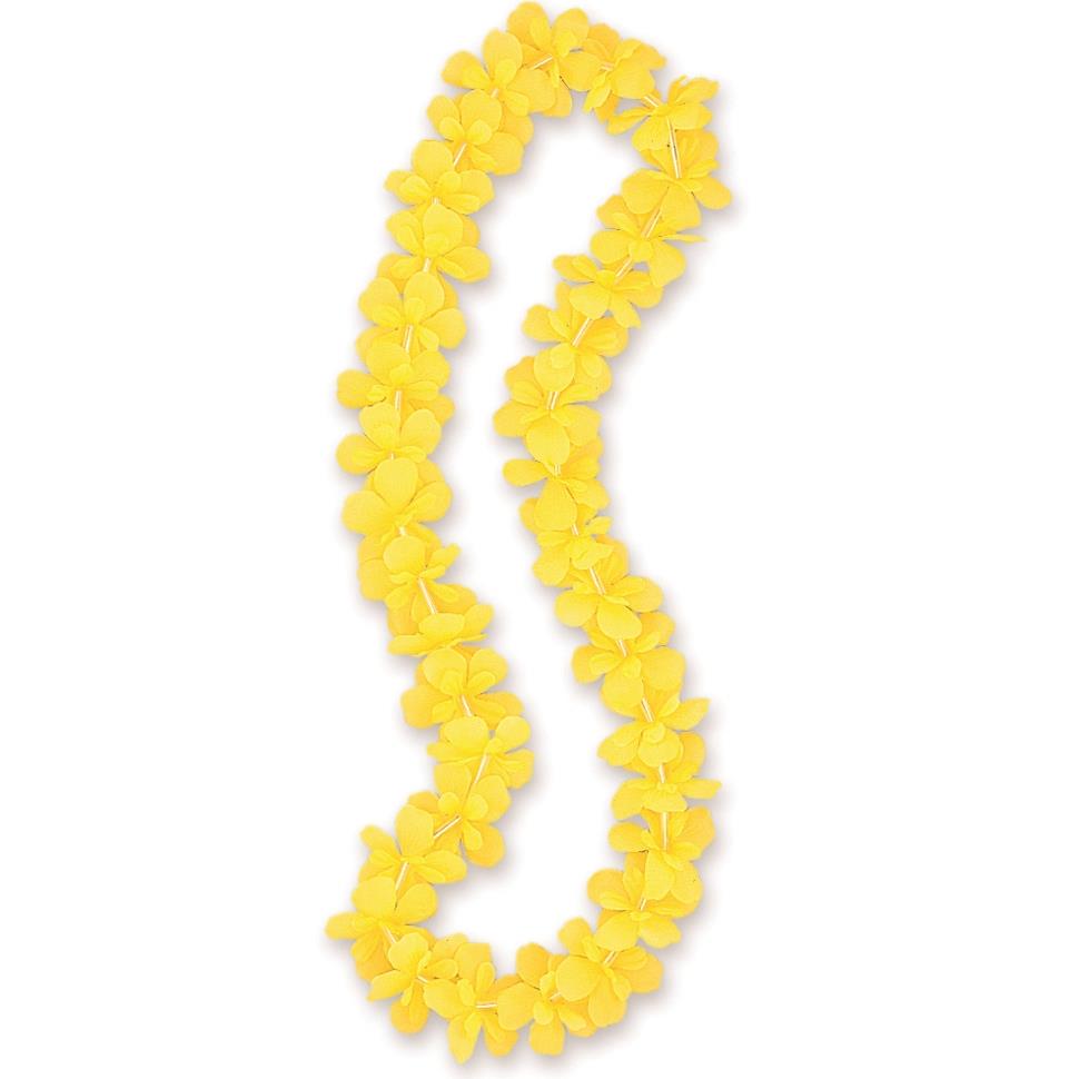 Yellow Hawaiian Leis: Hawaiian Party Accessory | Party Save Smile