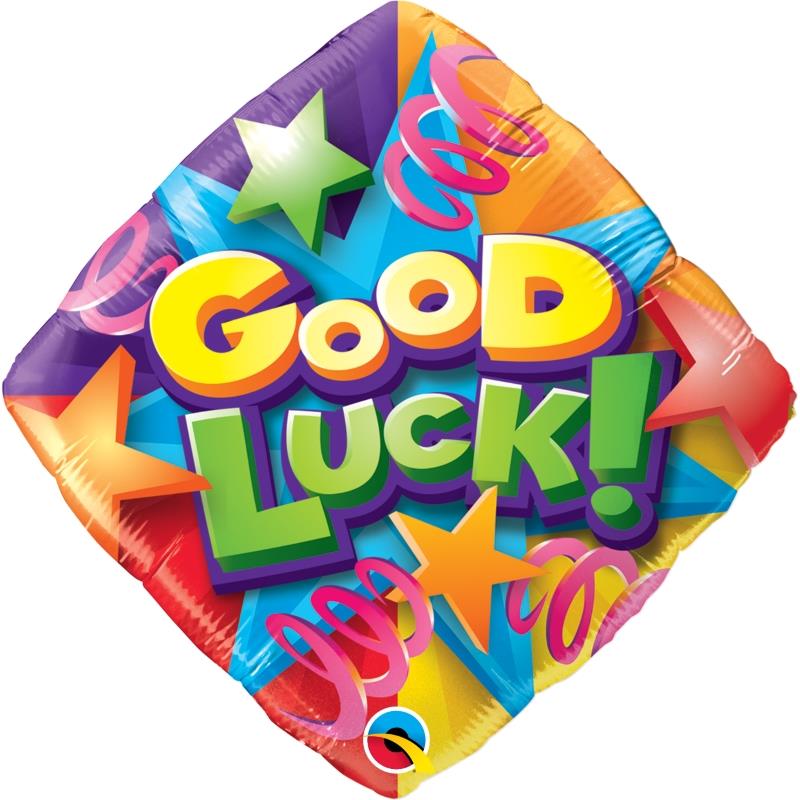 Good Luck Stars Foil Balloon 18 Inch | Party Save Smile