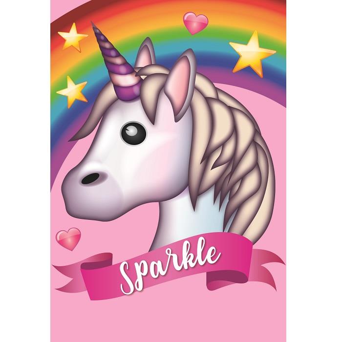 Emoji Sparkling Unicorn Cards Blank Greeting | Party Save Smile