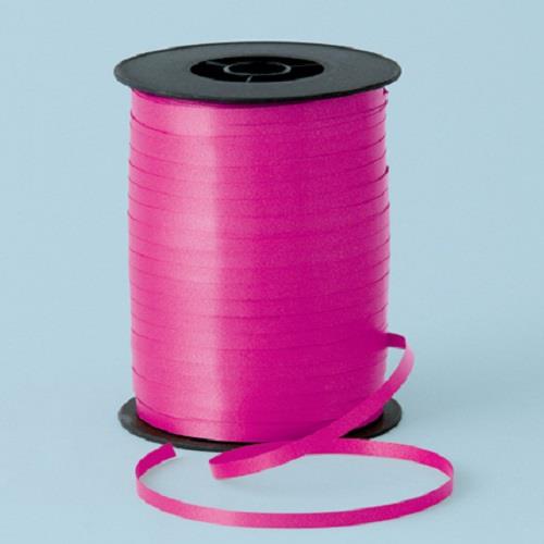 Hot Pink Balloon Ribbon 500 yards | Party Save Smile