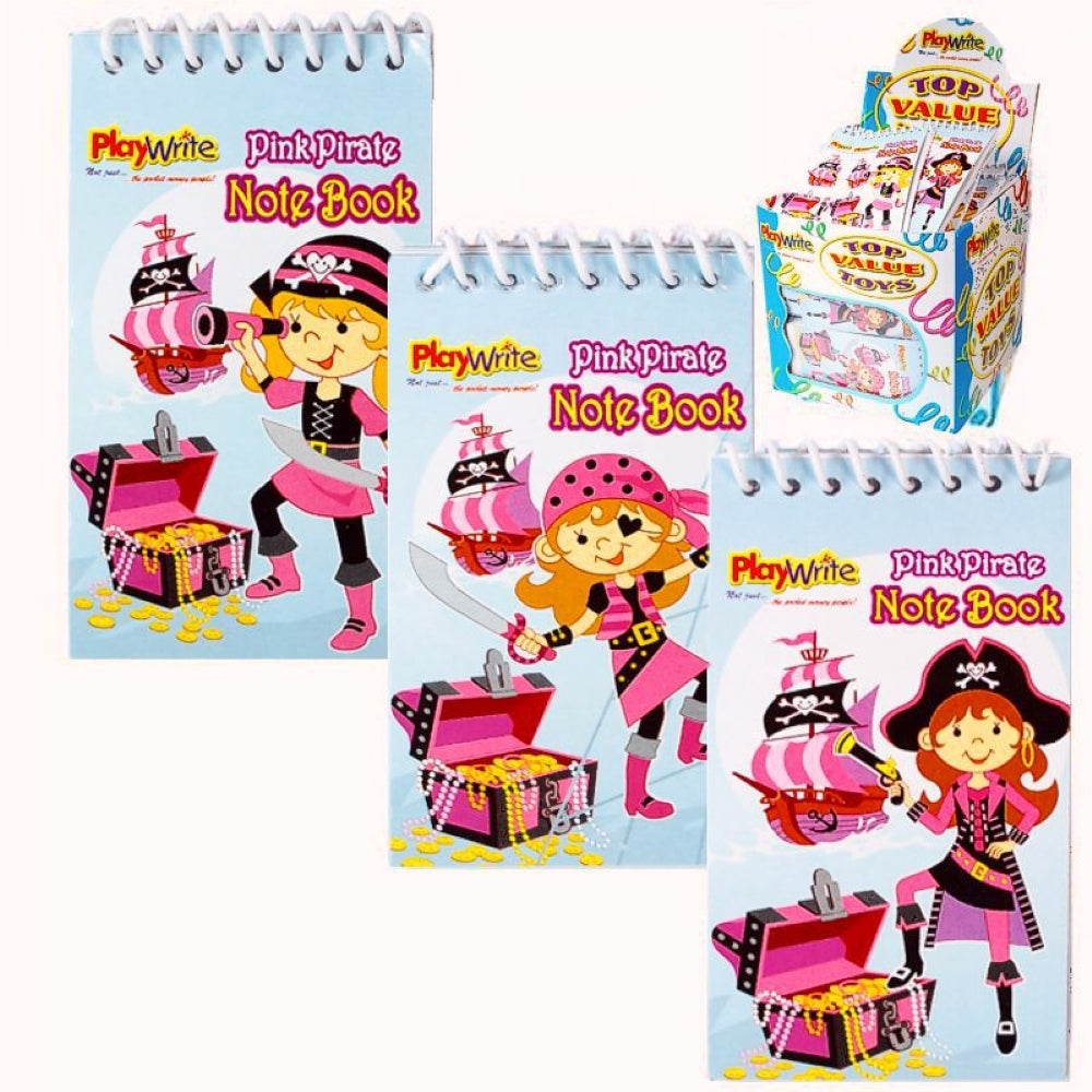 Pink Pirate Mini Notepad Party Bag Favours