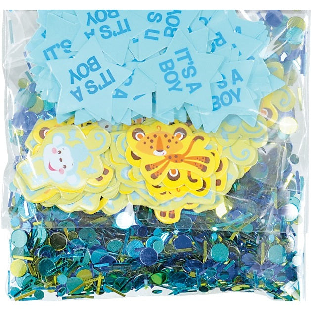 It's a Boy Baby Shower Confetti - Animals | Party Save Smile