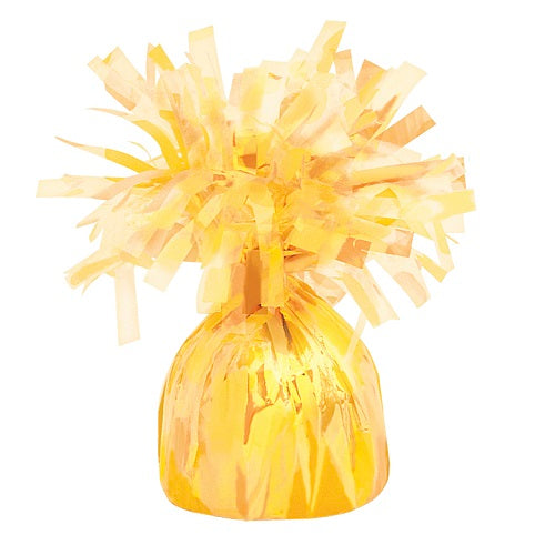 Frilly Yellow Balloon Weights 175 grams