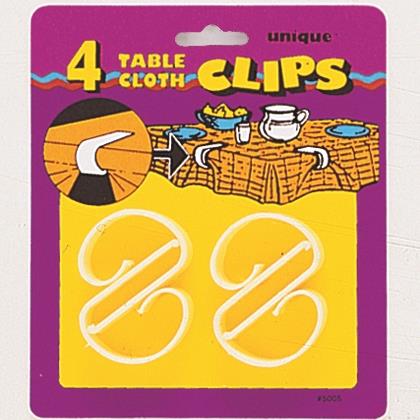 Party Tablecover Table Clips 4 Pack | Party Save Smile