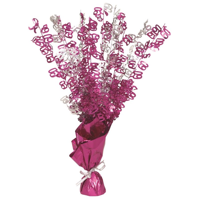 Pink 60th Birthday Table Decorations | Party Save Smile