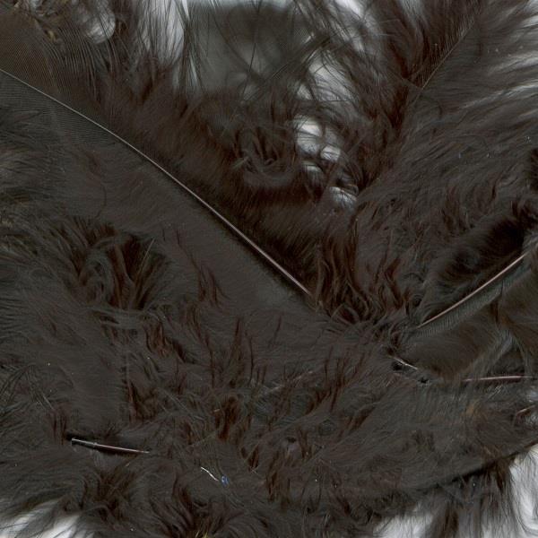 Black Feathers for Craft 8 grams | Party Save Smile