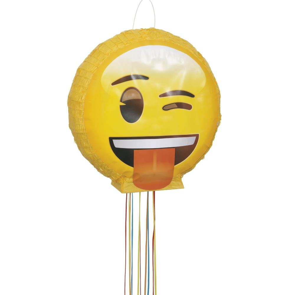 Wink Emoji Pinata Party Game: Pull String Pinata | Party Save Smile