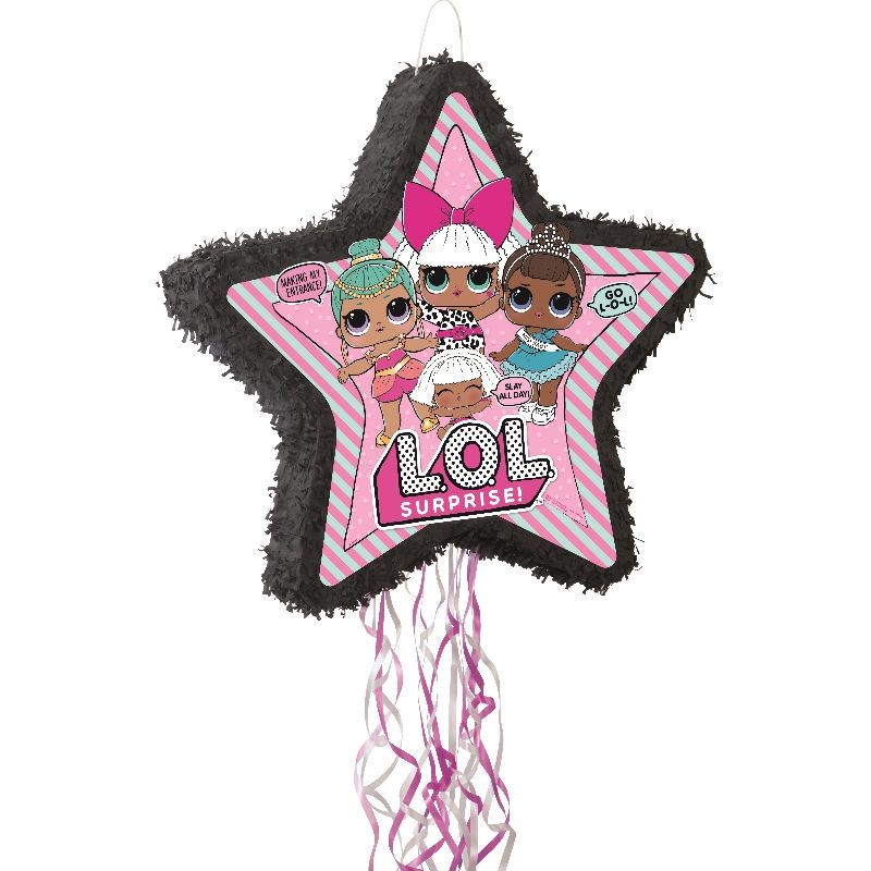 Lol Surprise Pull Pinata Party Game Decoration | Party Save Smile