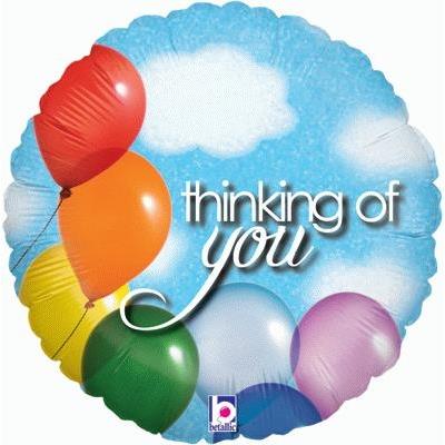 Thinking of You Balloons Foil Balloon 18 Inch | Party Save Smile