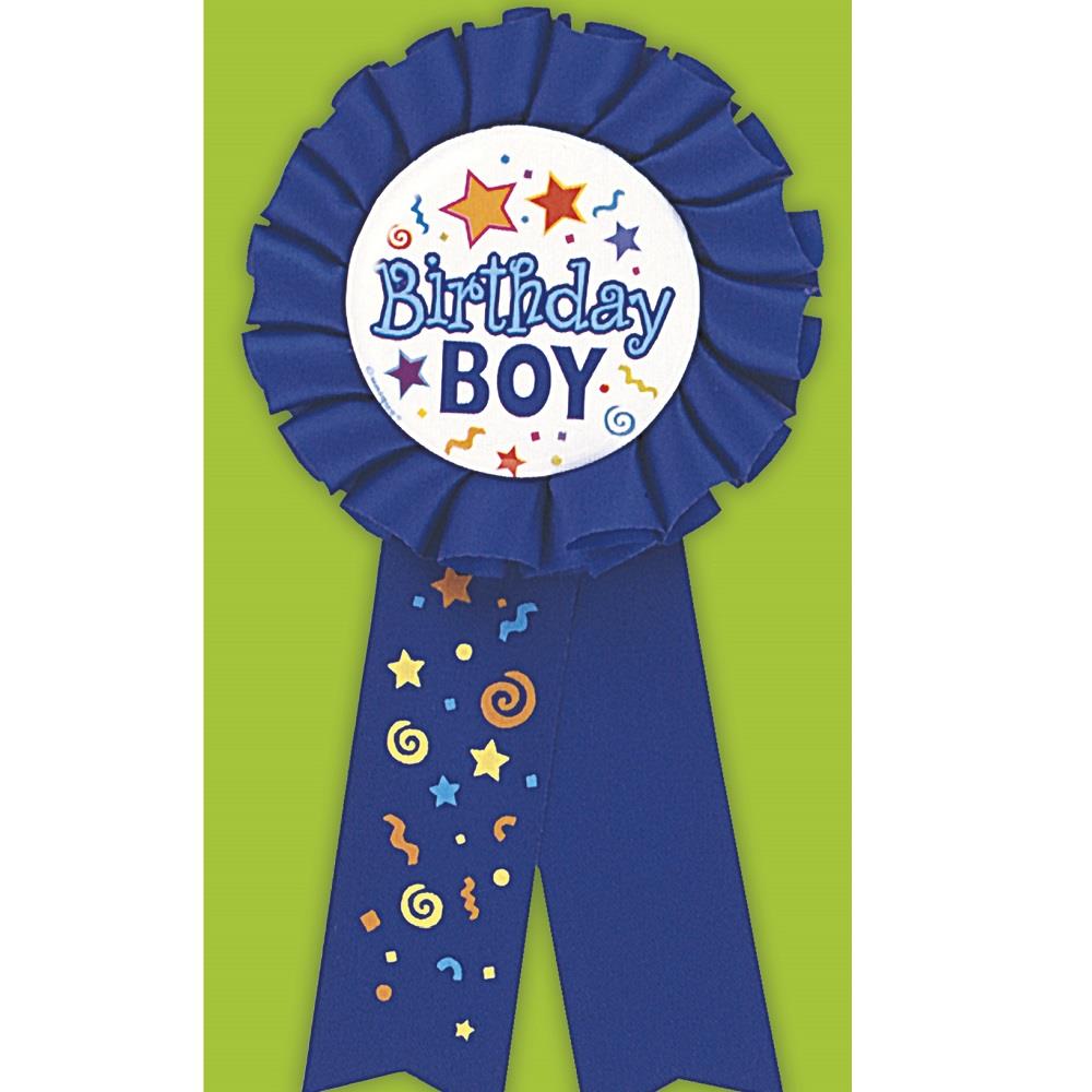 Birthday Boy Blue Award Ribbon Favour | Party Save Smile
