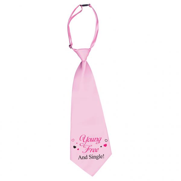 Young, Free & Single Hen Party Tie: Hen Party Accessories | Party Save Smile