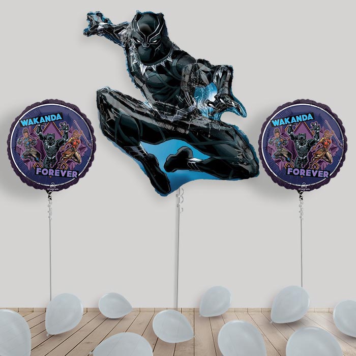 Black Panther Balloon Display in a Box - Package | Party Save Smile