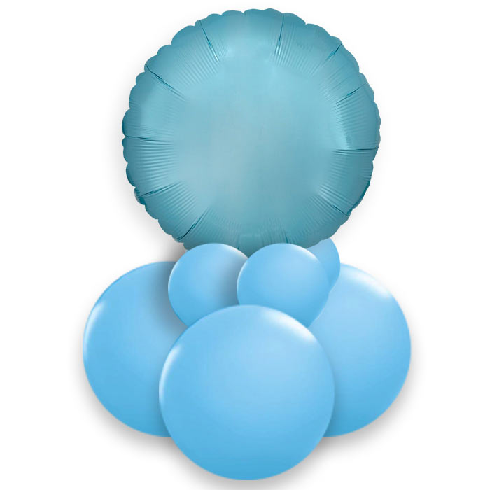 Baby Blue Balloon Table Centrepiece
