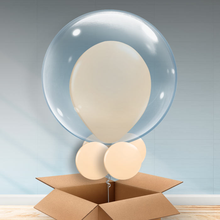Personalisable Blush Bubble Balloon - Bubble Balloon | Party Save Smile