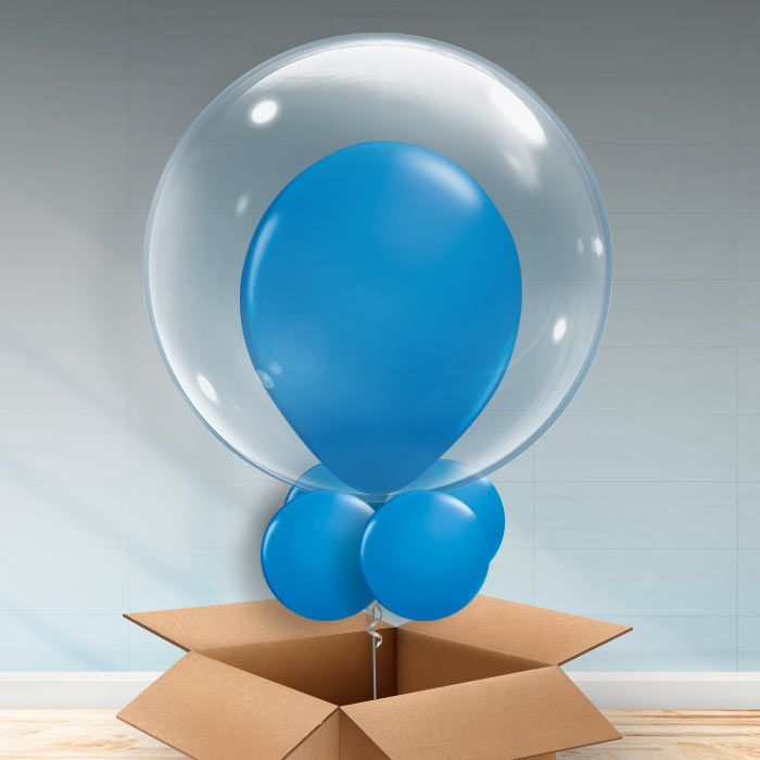 Personalisable Dark Blue Bubble Balloon - Bubble Balloon | Party Save Smile