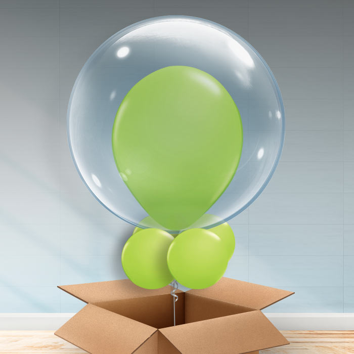 Personalisable Lime Green Bubble Balloon - Bubble Balloon | Party Save Smile