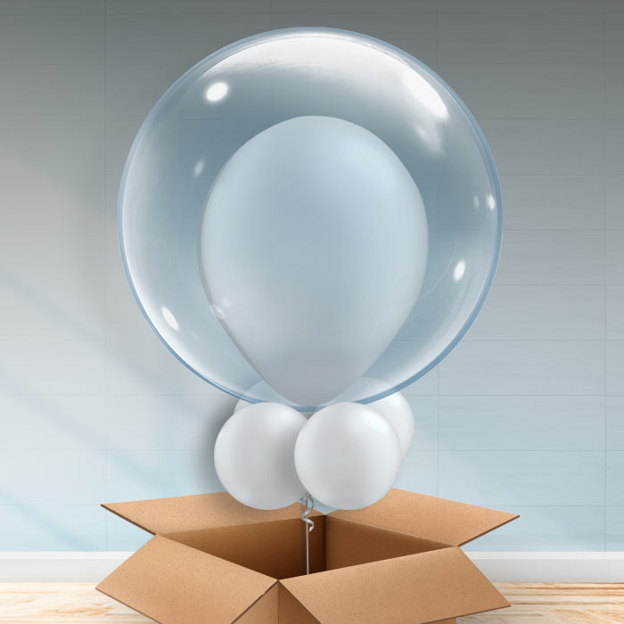 Personalisable Silver Bubble Balloon - Bubble Balloon | Party Save Smile