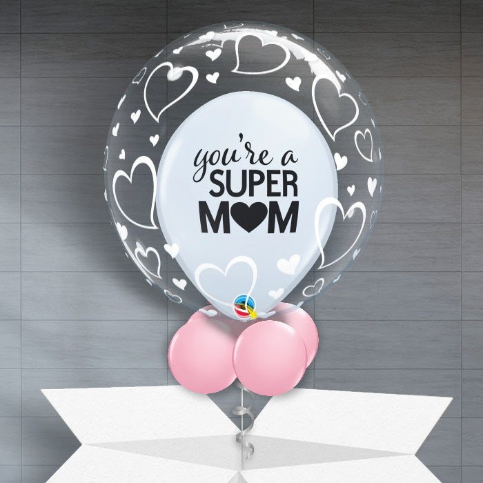 Super Mum Personalisable Mum Bubble Balloons - Bubble Balloon | Party Save Smile