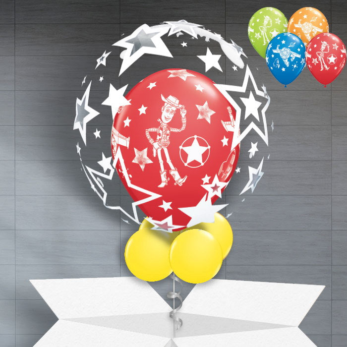 Personalisable Toy Story Stars Bubble Balloon In a Box - Bubble Balloon | Party Save Smile