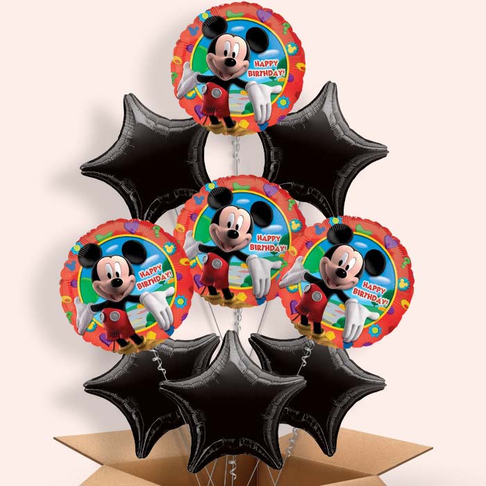 Mickey Mouse Happy Birthday Helium Balloon in a Box - 9 Balloon | Party Save Smile