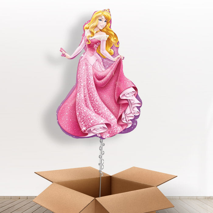 Giant Sleeping Beauty Helium Balloon in a Box - With 3 Themed Balloons | Party Save Smile