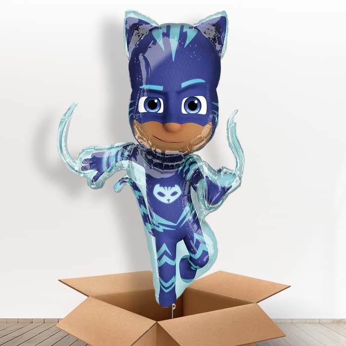 Giant Catboy PJ Masks Helium Balloons in a Box - Party Save Smile