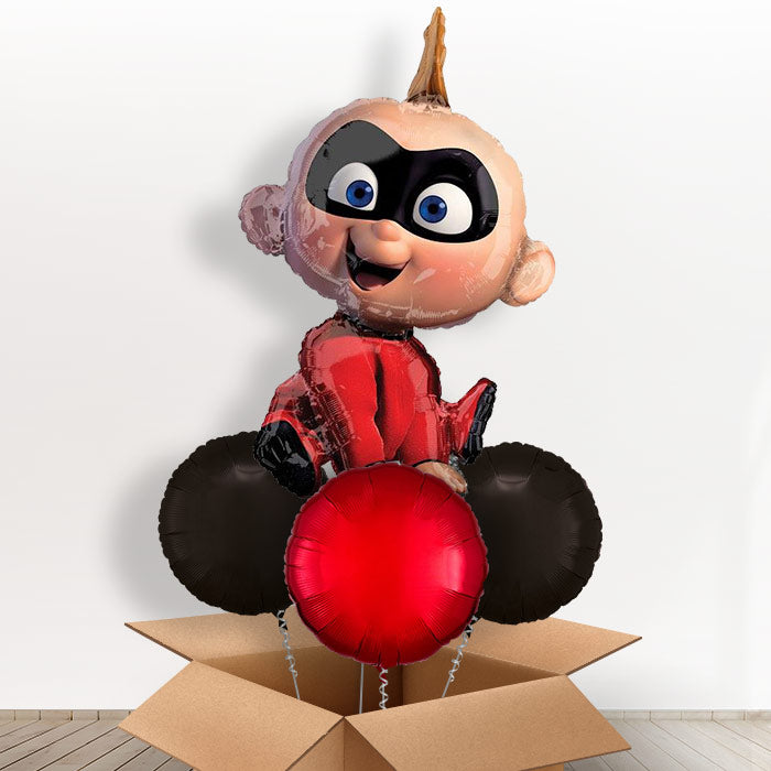 Giant Jack The Incredibles Helium Balloon in a Box - With 3 Plain Balloons | Party Save Smile