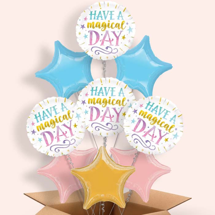 Have a Magical Day Helium Balloon in a Box - 9 Balloon | Party Save Smile
